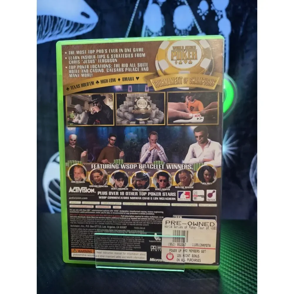 Microsoft Xbox 360 World Series Of Poker Tournament Of Champions Edition 2007